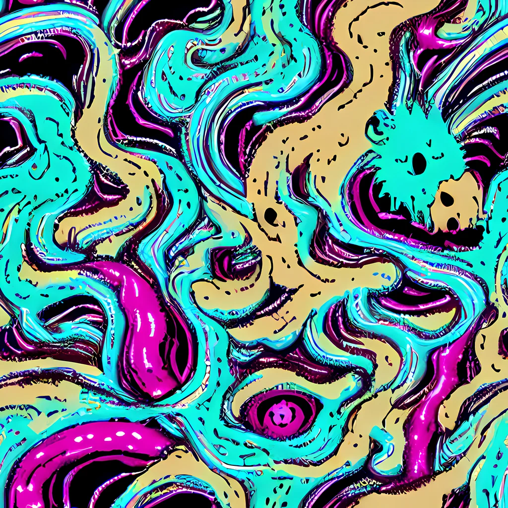 The Neon Spill pattern