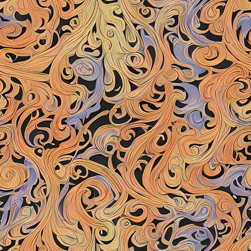 The Molten Paisley pattern