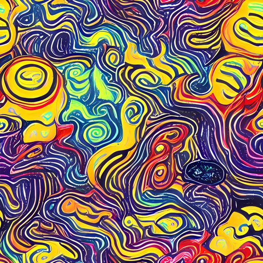 The Indigo Frenzy pattern