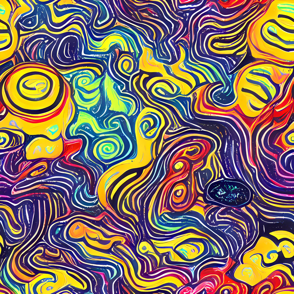 The Indigo Frenzy pattern