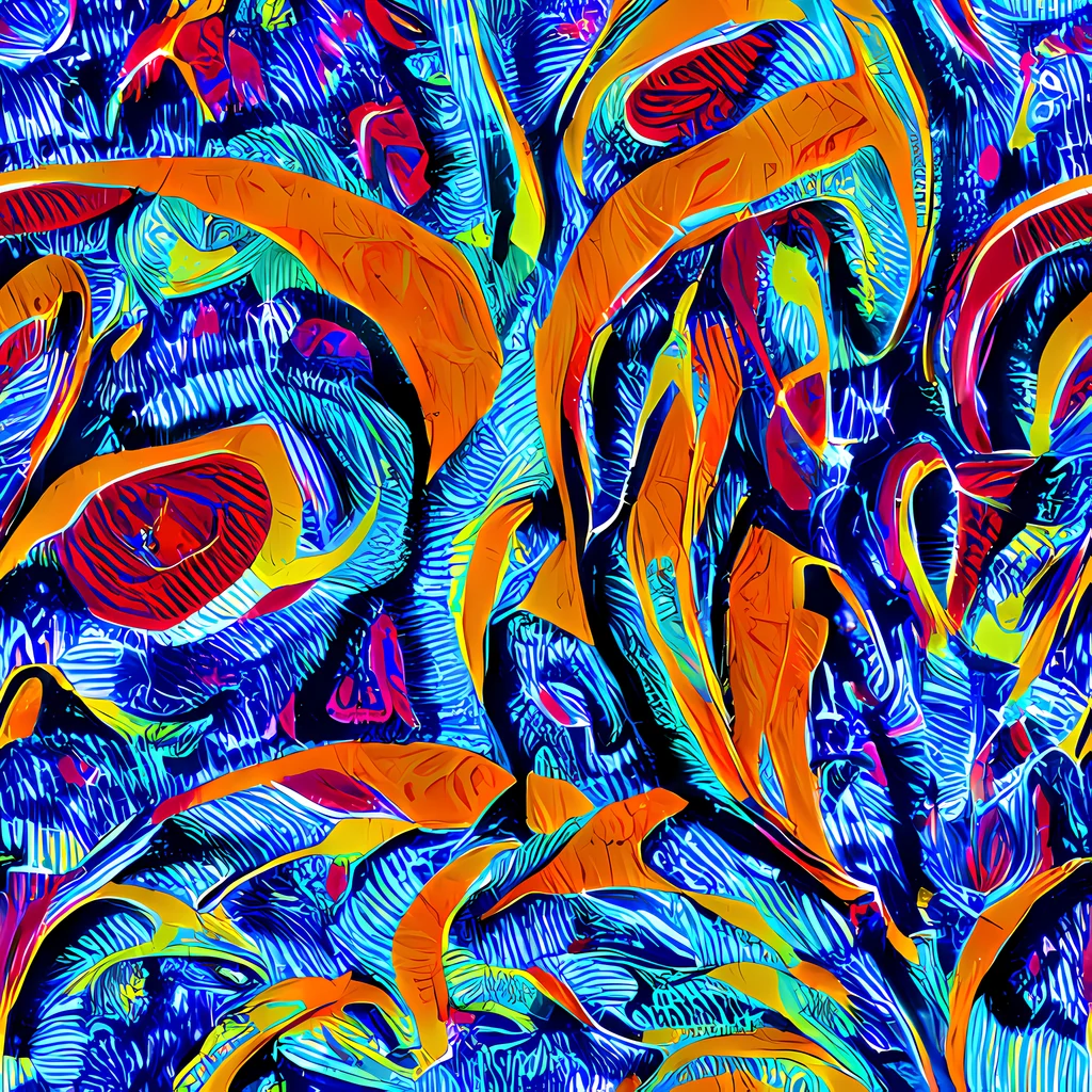 The Tangerine Jungle pattern
