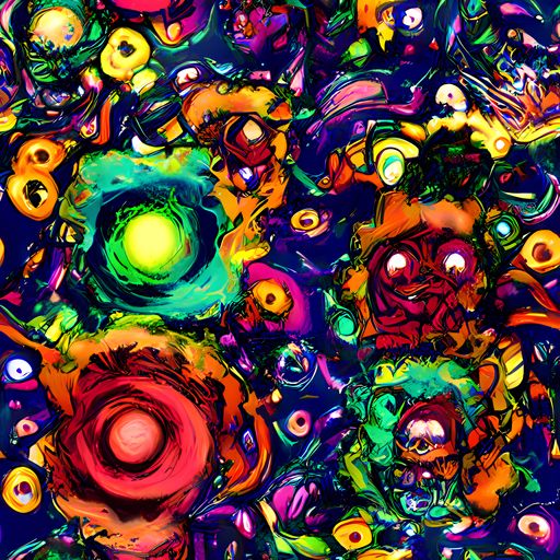 The Neon Surreal pattern