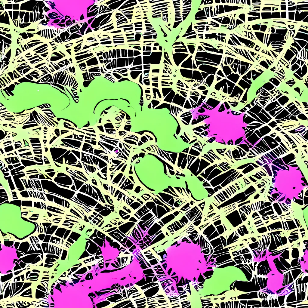 The Neon Jungle Riot pattern