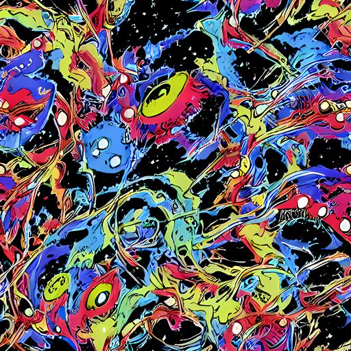 The Neon Chaos pattern