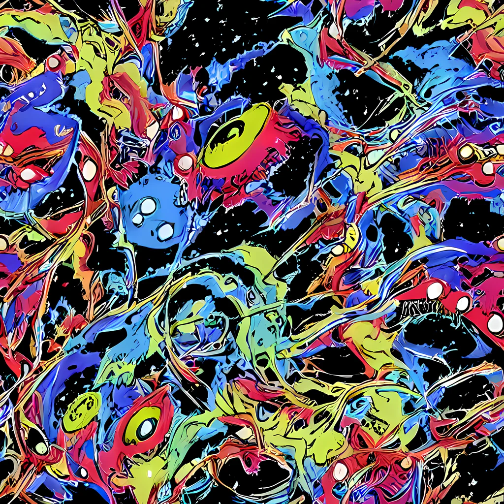 The Neon Chaos pattern