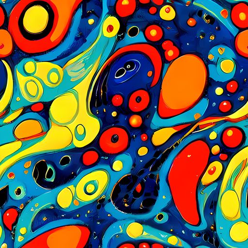 The Vivid Amoeba pattern