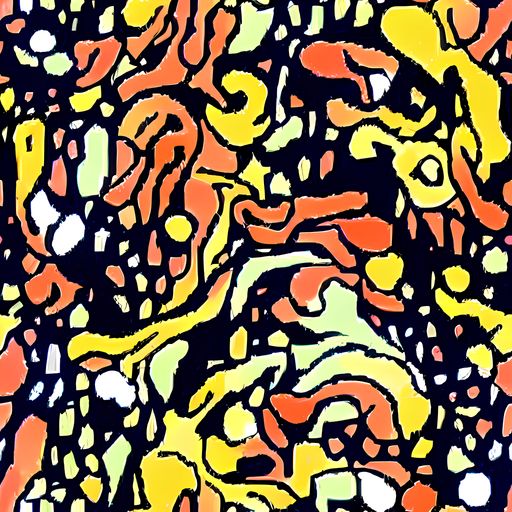 The Neon Ink Safari pattern