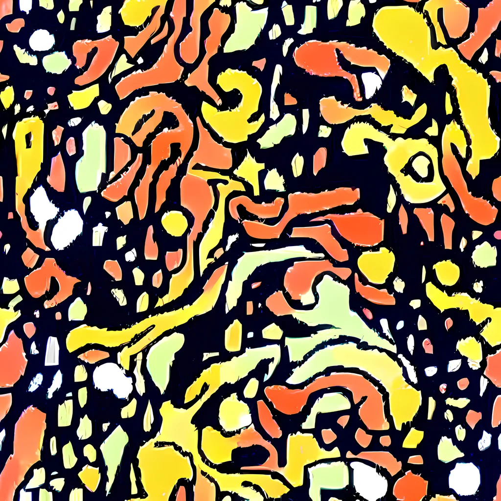 The Neon Ink Safari pattern