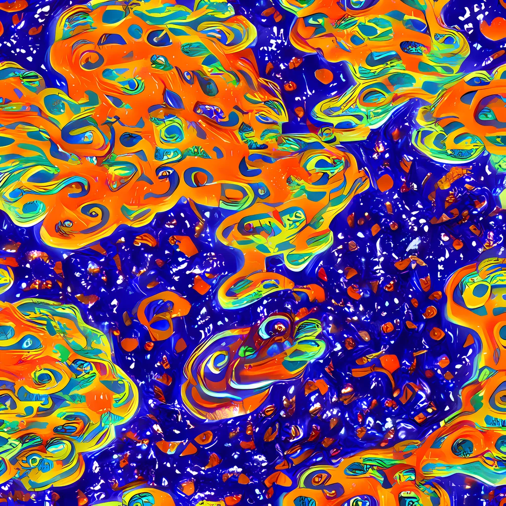 The Blue Flame Bloom pattern