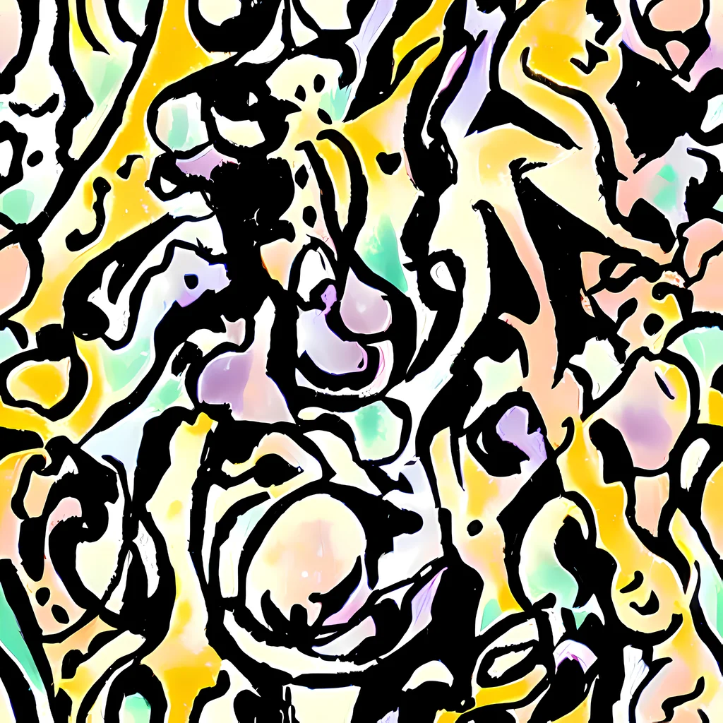 The Pastel Ink Riot pattern