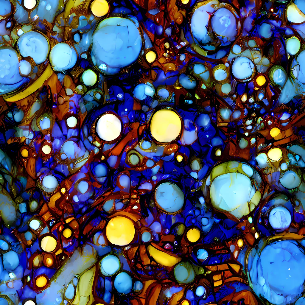 The Blue Fireworks pattern