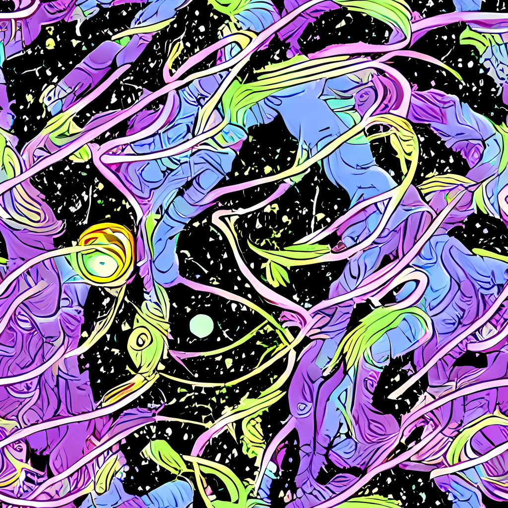 The Neon Garden Afterdark pattern