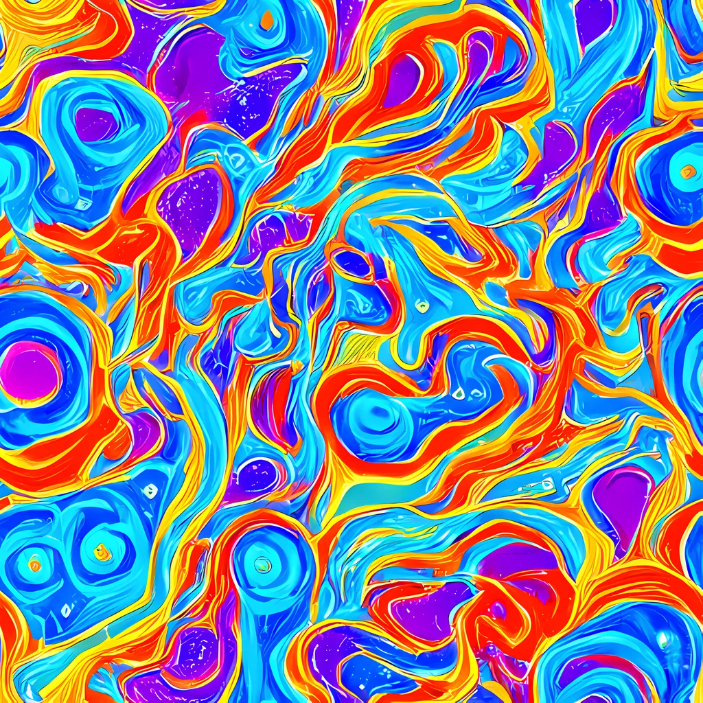The Saffron Labyrinth pattern
