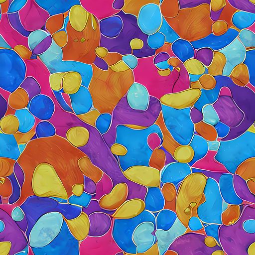 The Neon Riverstones pattern