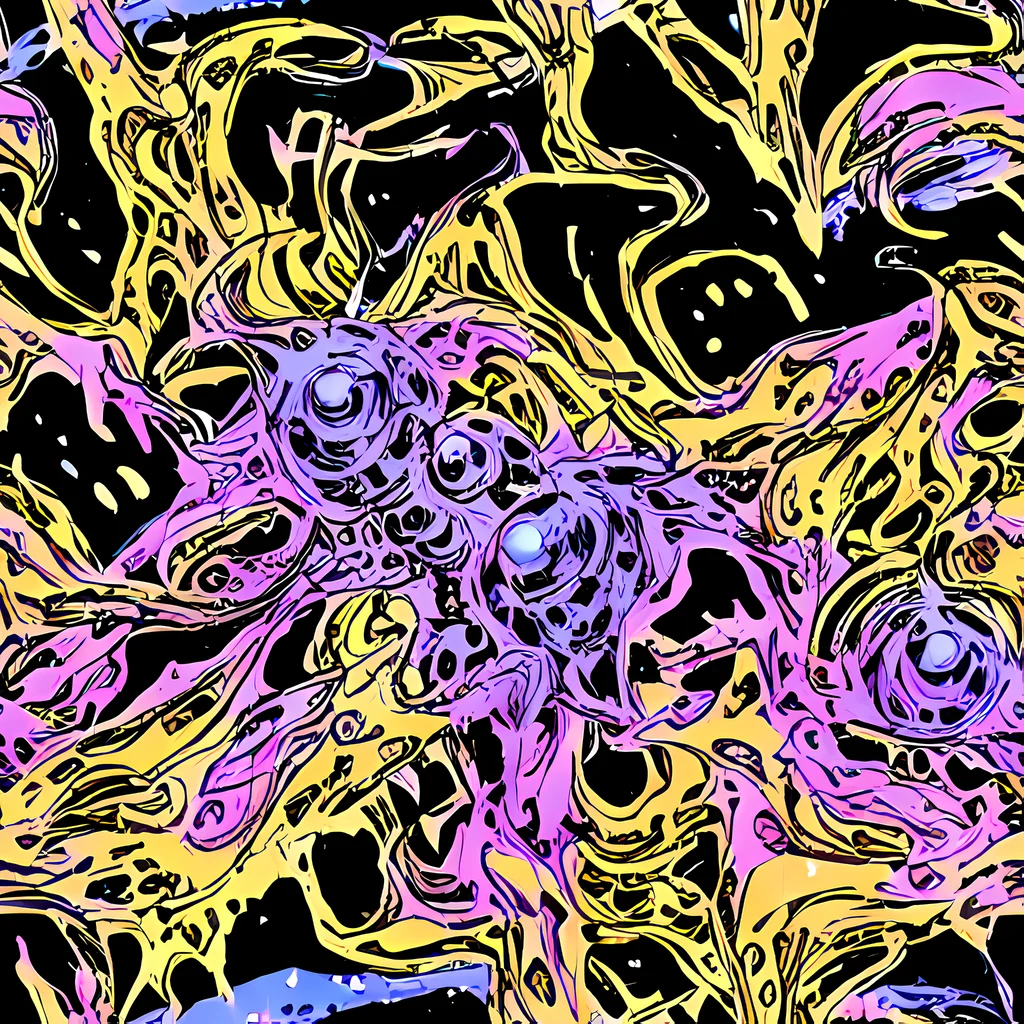 The Black Orchid Riot pattern