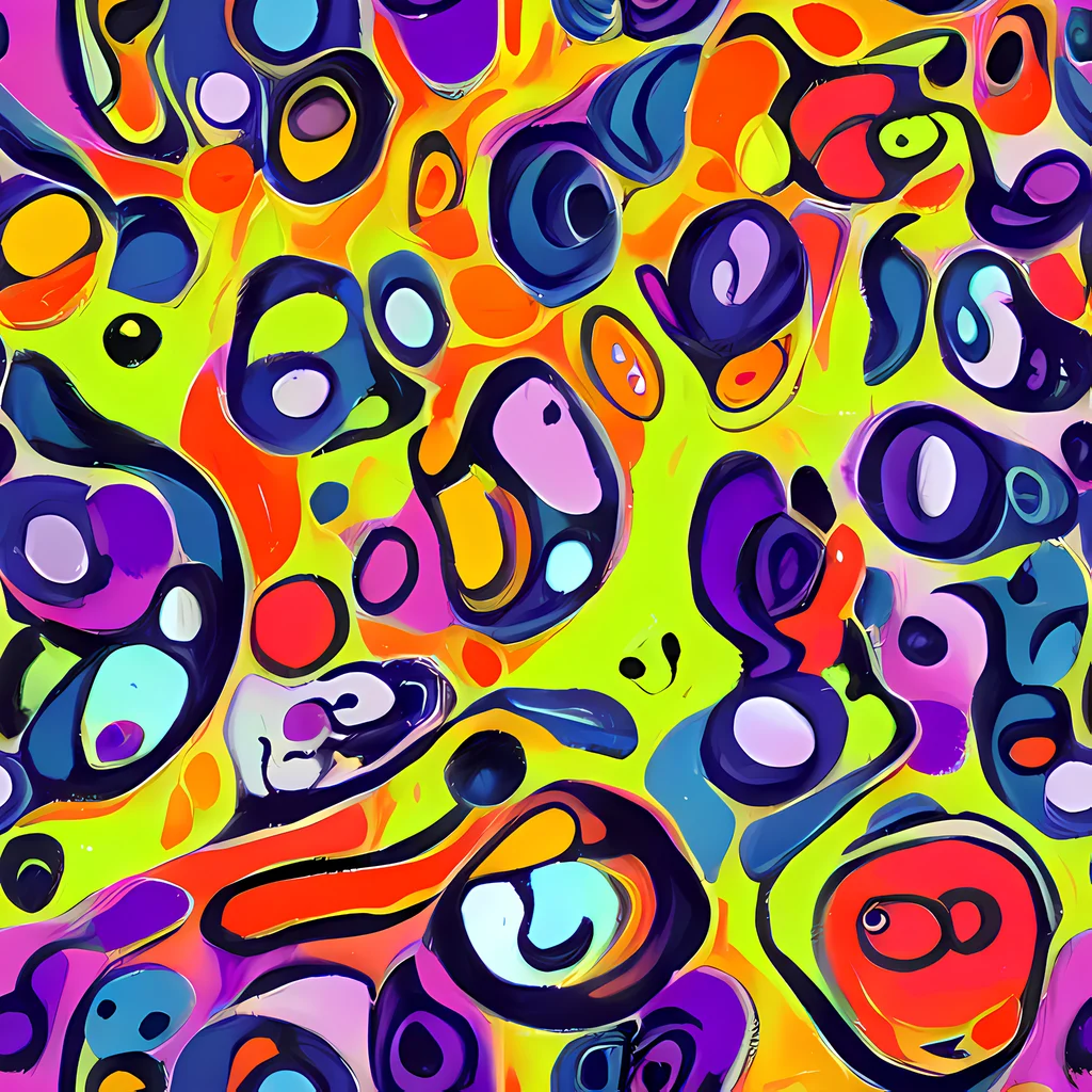 The Psychedelic Pebbles pattern