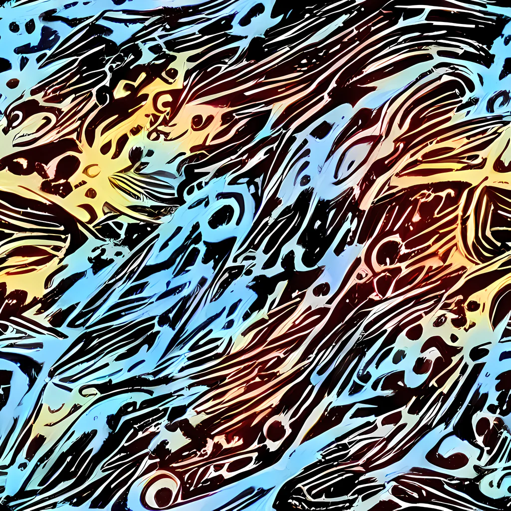 The Oxblood Ocean pattern