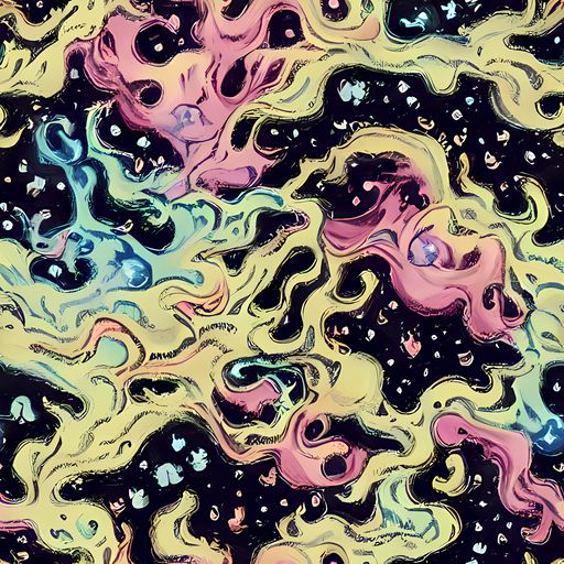 The Neon Ink Tide pattern
