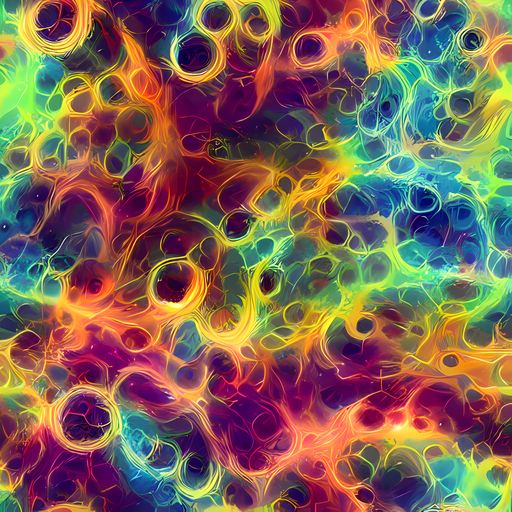 The Neon Whorl pattern