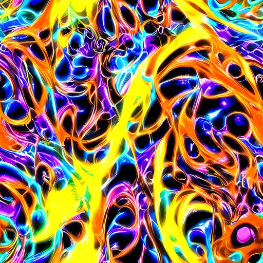 The Neon Molten pattern