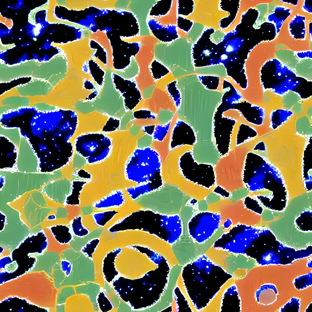 The Cobalt Collage pattern