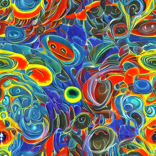 The Neon Gyre pattern