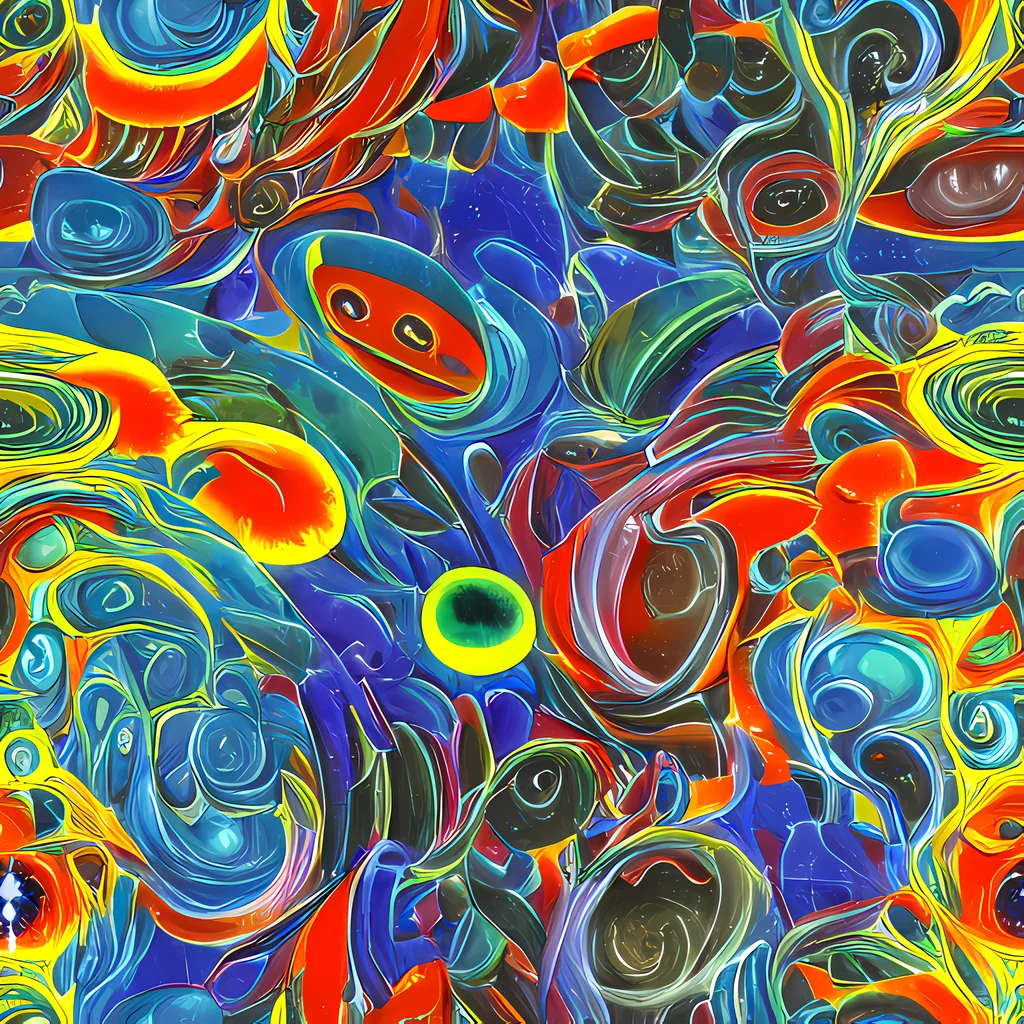 The Neon Gyre pattern