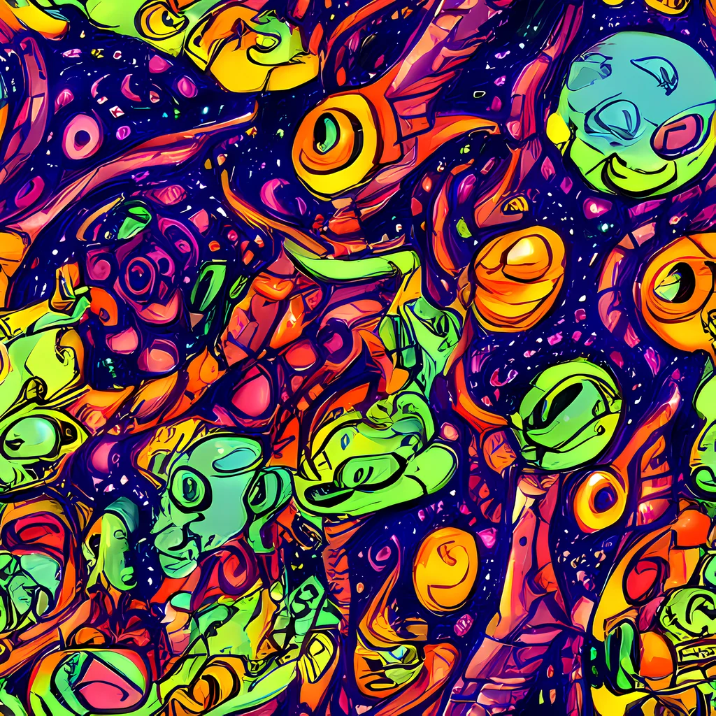 The Cosmic Critter Riot pattern