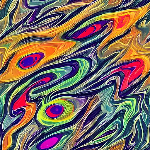 The Chromatic Feather pattern