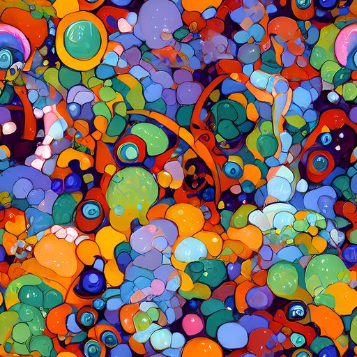 The Chromatic Pebble Riot pattern
