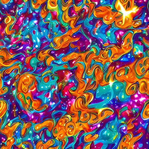 The Saffron Kaleidoscope pattern