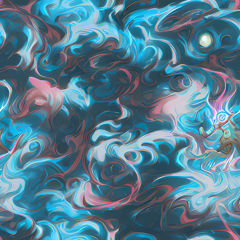 The Blue Opal Storm pattern