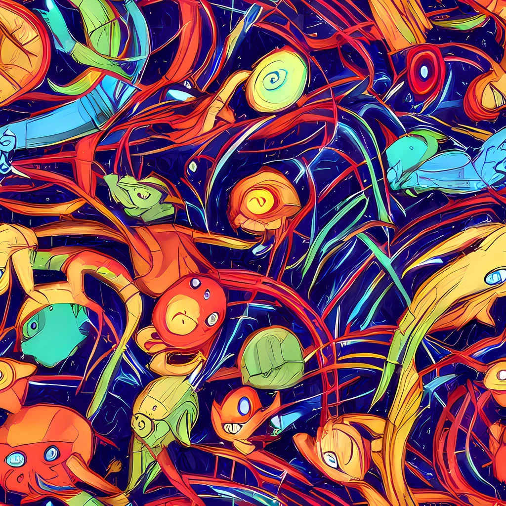 The Neon Reef Rapture pattern