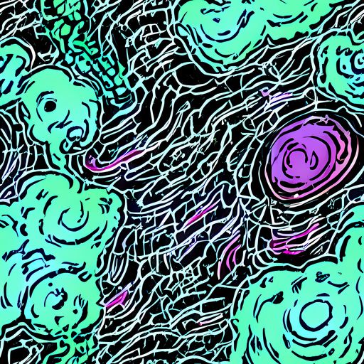 The Neon Bloom Static pattern