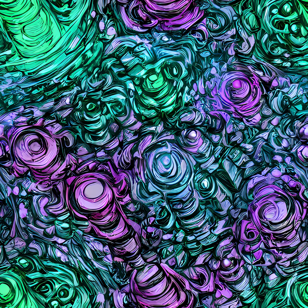 The Neon Midnight Garden pattern