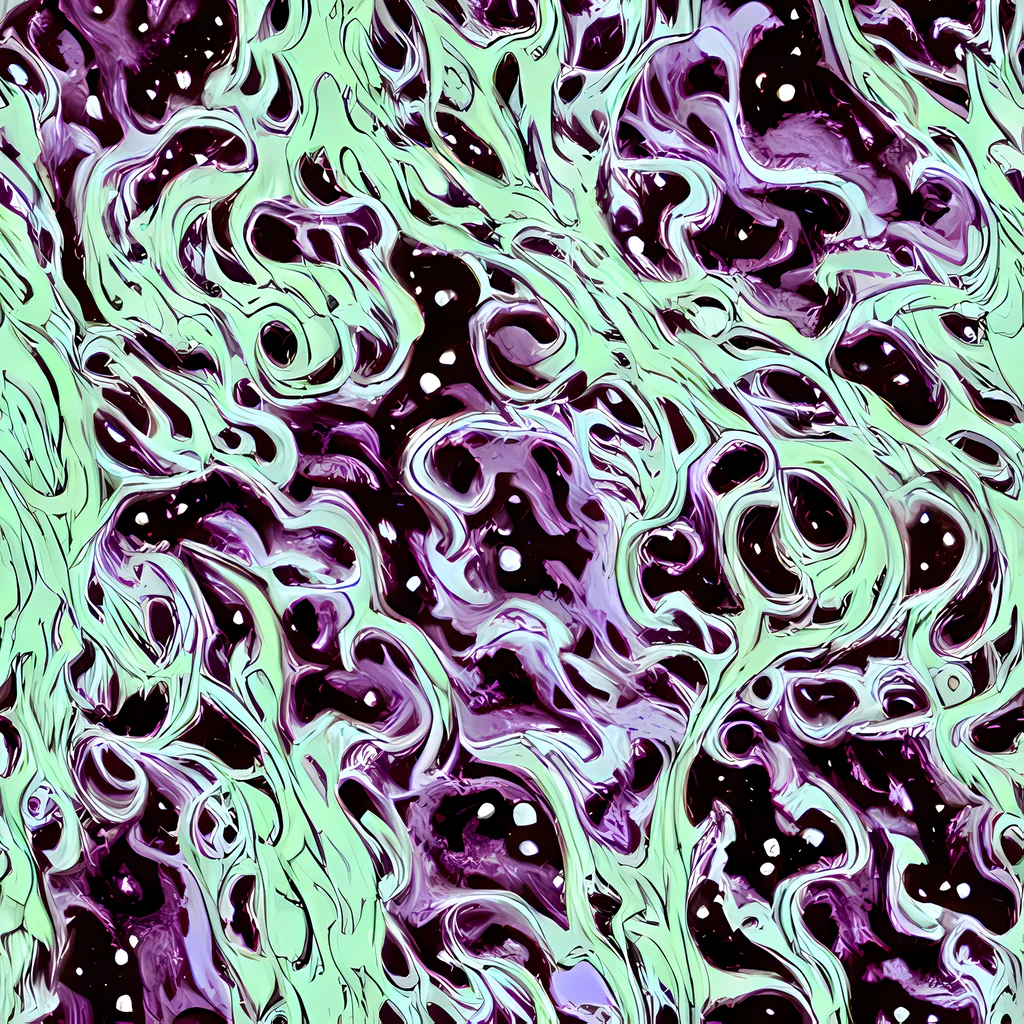 The Lavender Lava pattern