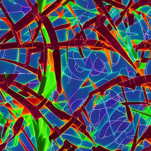 The Luminous Crackle pattern