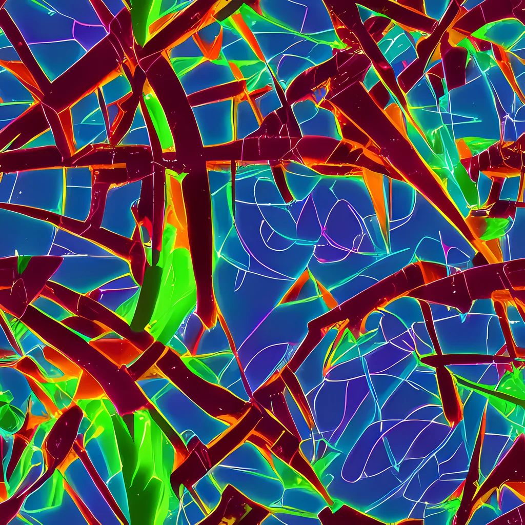 The Luminous Crackle pattern