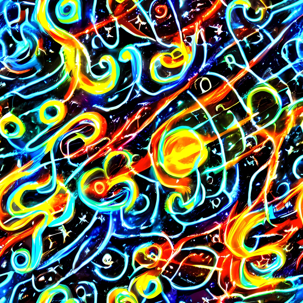 The Starlit Scribble pattern