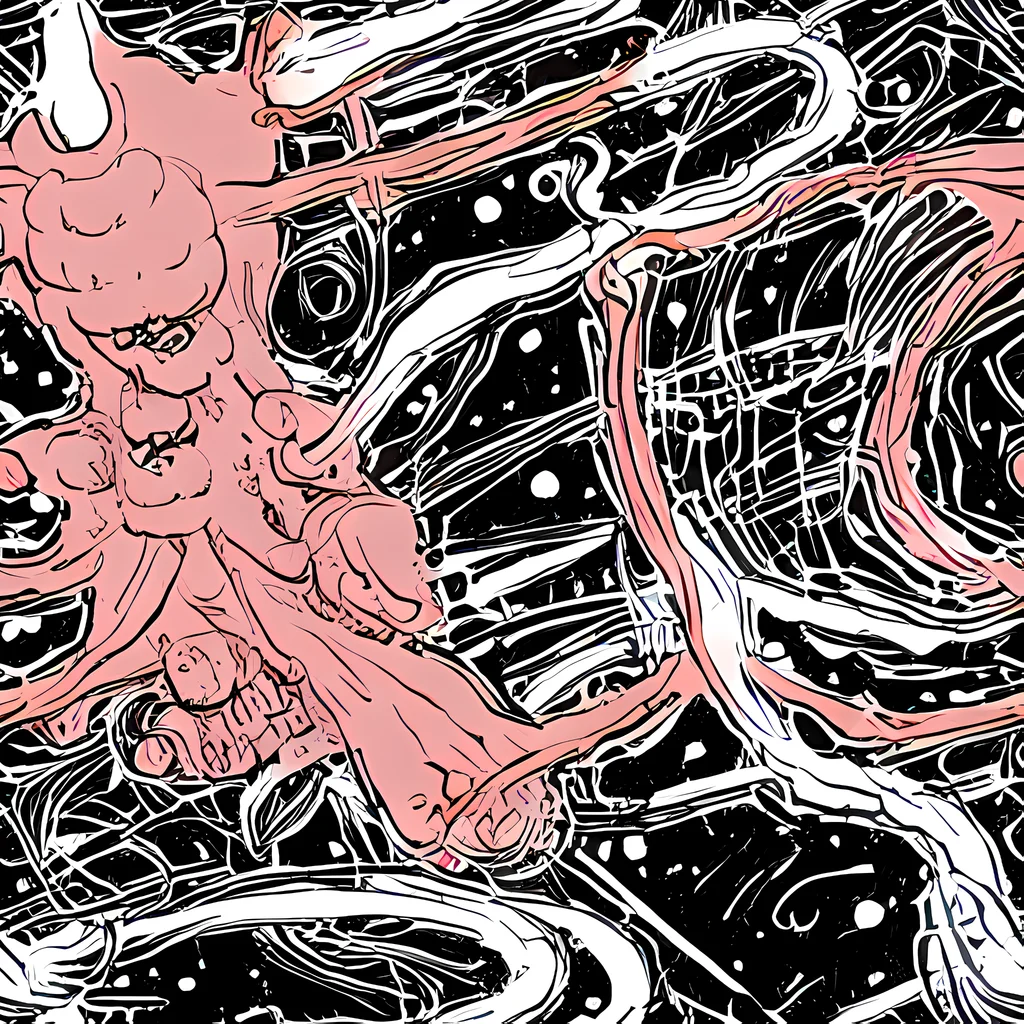 The Blush Ink Current pattern