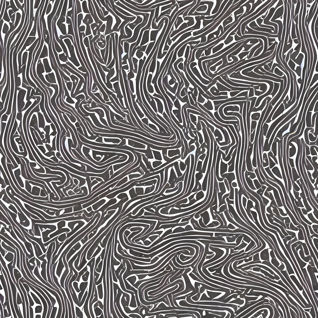 The Monochrome Labyrinth pattern