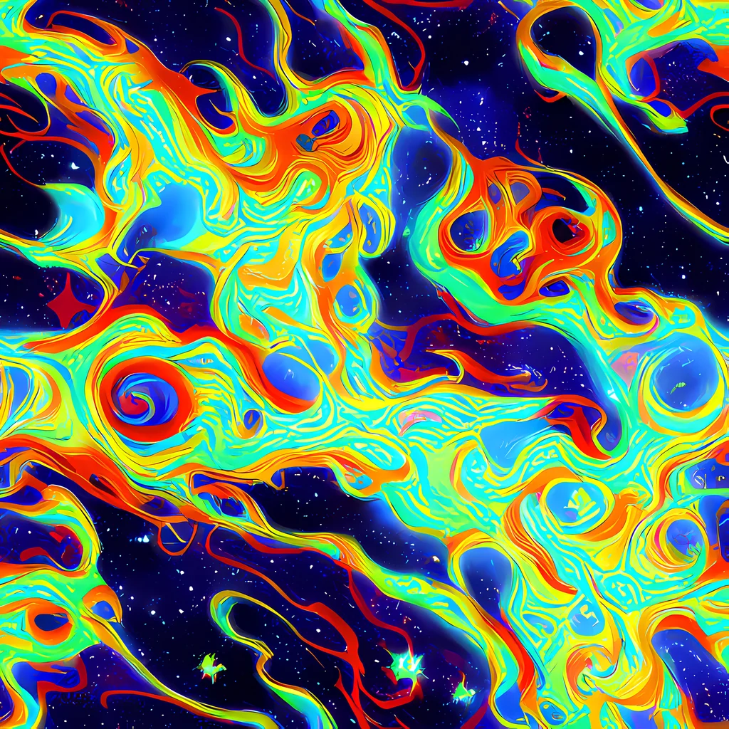 The Neon Cosmos pattern