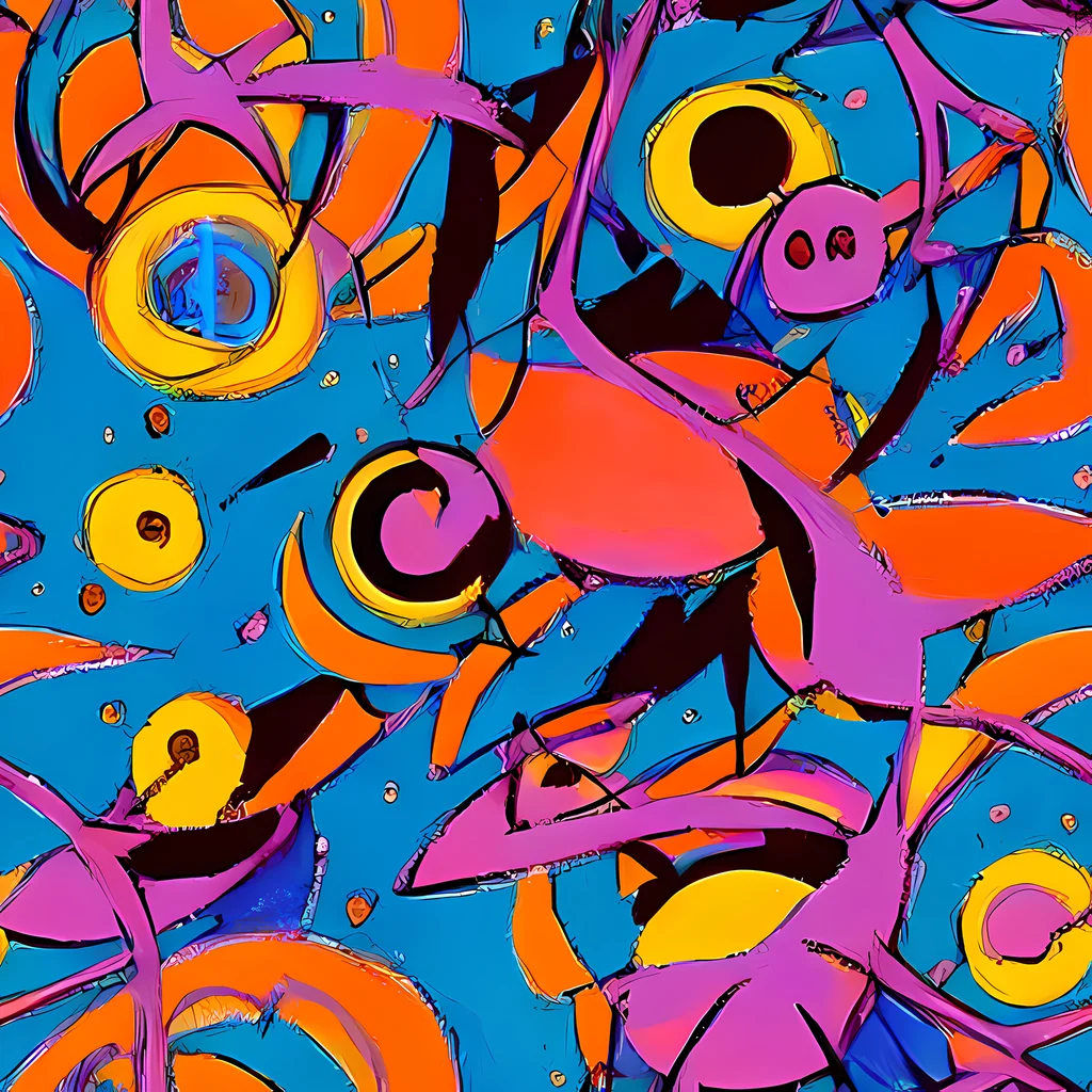 The Hypercolor Maze pattern