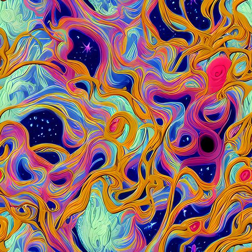 The Starlit Marbling pattern