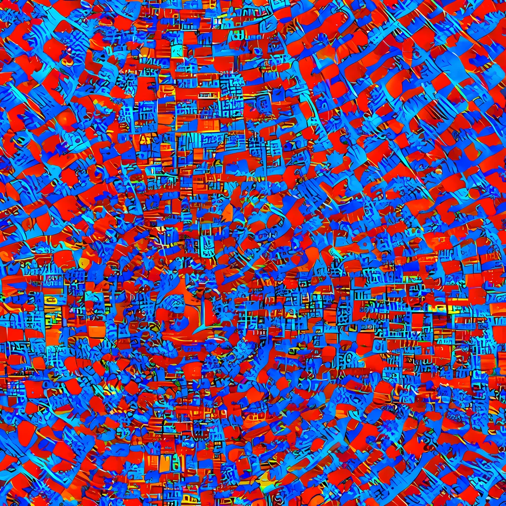 The Neon City Grid pattern