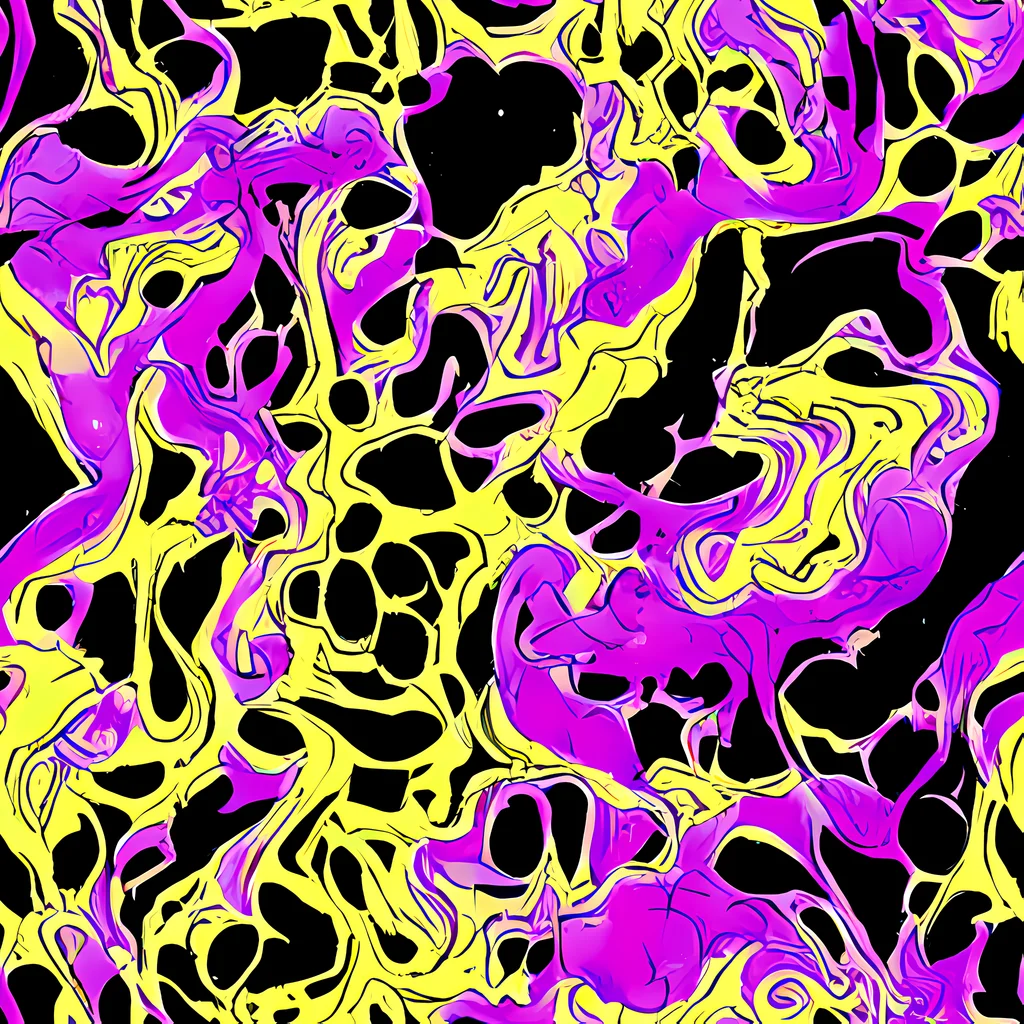 The Blacklight Swirl pattern