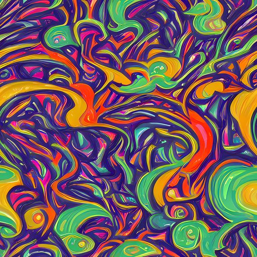 The Psychedelic Ribbons pattern