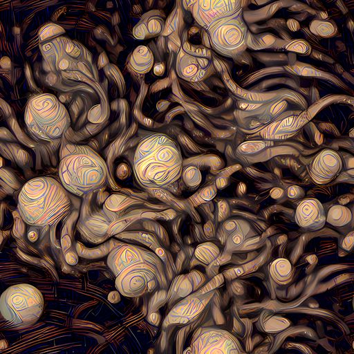 The Midnight Tree Rings pattern