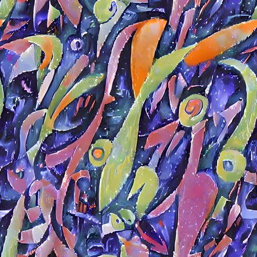 The Galactic Brushwork pattern
