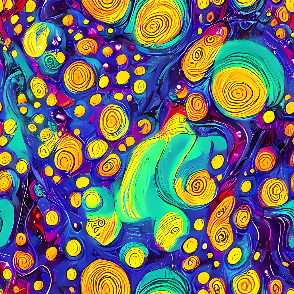 The Electric Spiral Garden pattern